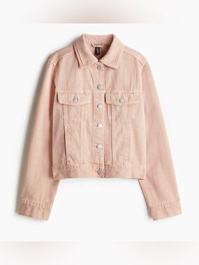 H&M Dusty Pink Denim Jacket